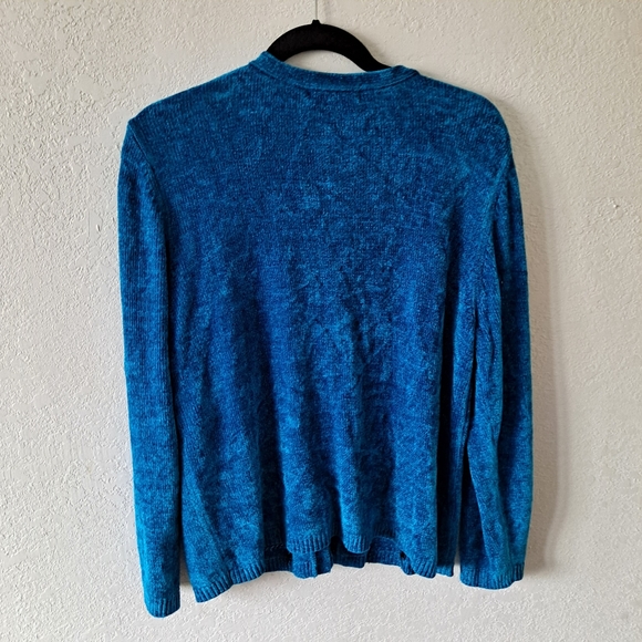 Alfred Dunner Floral Chenille Cardigan - Picture 7 of 7